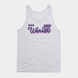 Elizabeth Warren 2020, Presidential Candidate - cool vintage style in Red White and Blue Tank Top